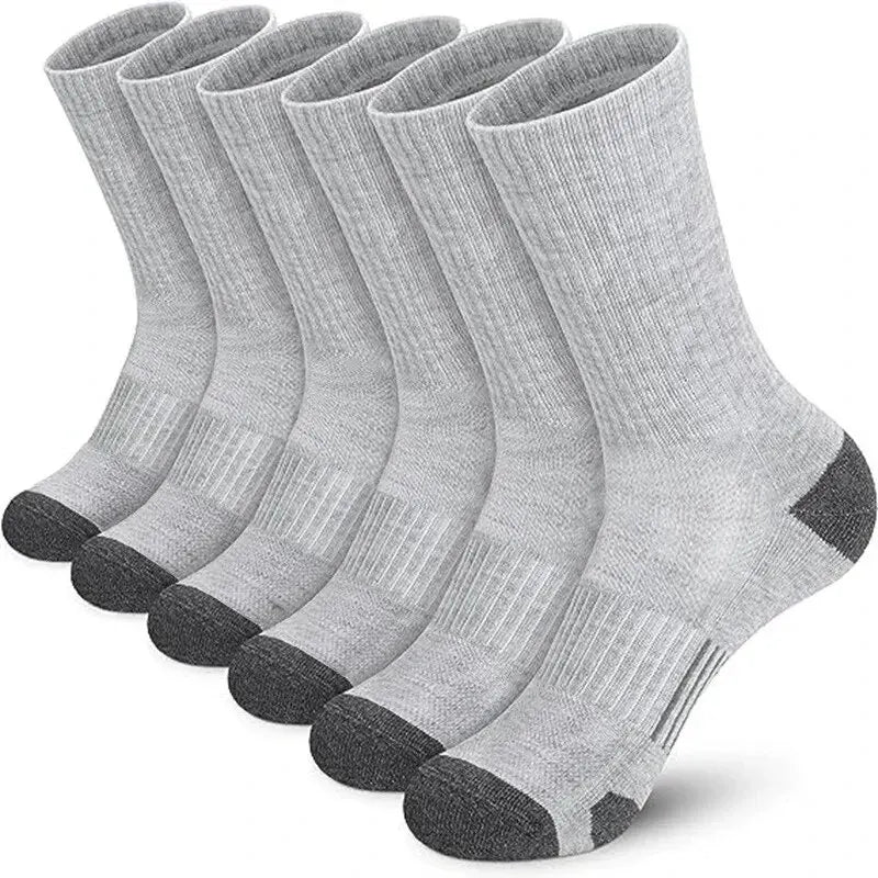 6/12 Pairs Men’s Gym Outdoor Socks – Comfortable & Durable
