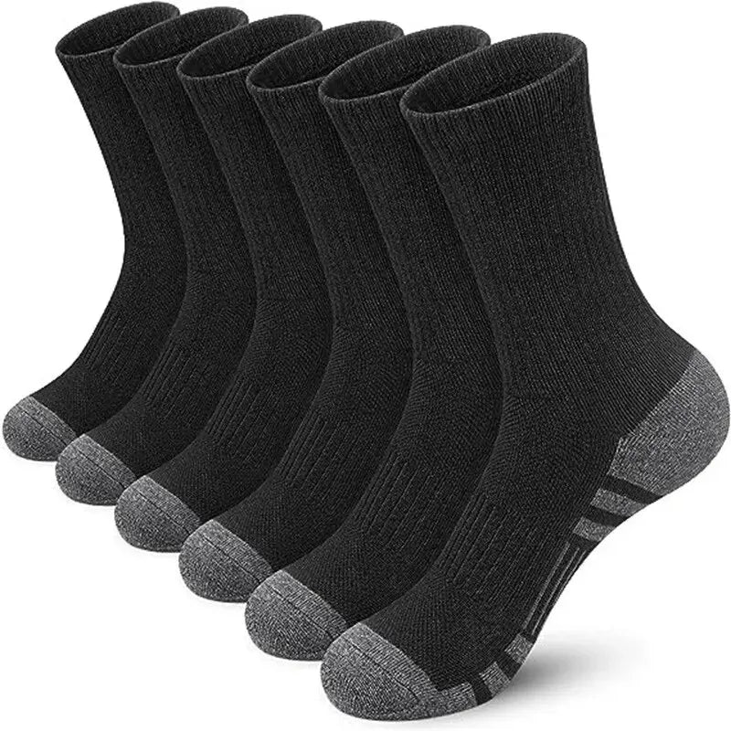 6/12 Pairs Men’s Gym Outdoor Socks – Comfortable & Durable