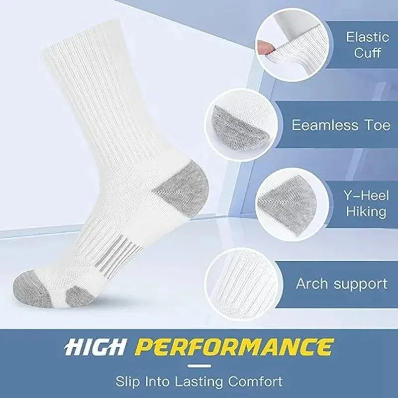 6/12 Pairs Men’s Gym Outdoor Socks – Comfortable & Durable