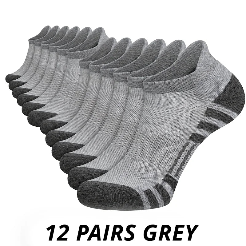 6/12 Pairs Men’s Gym Outdoor Socks – Comfortable & Durable