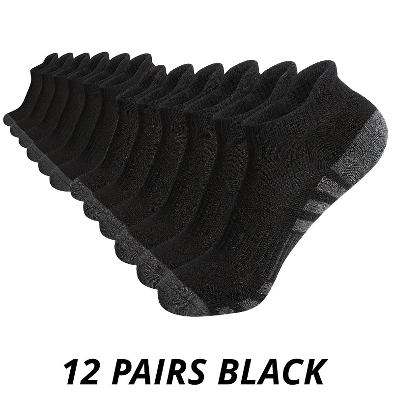 6/12 Pairs Men’s Gym Outdoor Socks – Comfortable & Durable