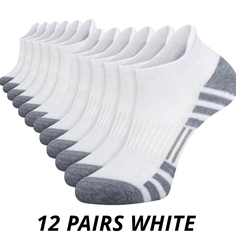 6/12 Pairs Men’s Gym Outdoor Socks – Comfortable & Durable