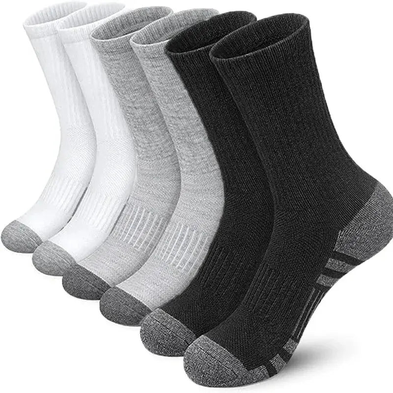6/12 Pairs Men’s Gym Outdoor Socks – Comfortable & Durable